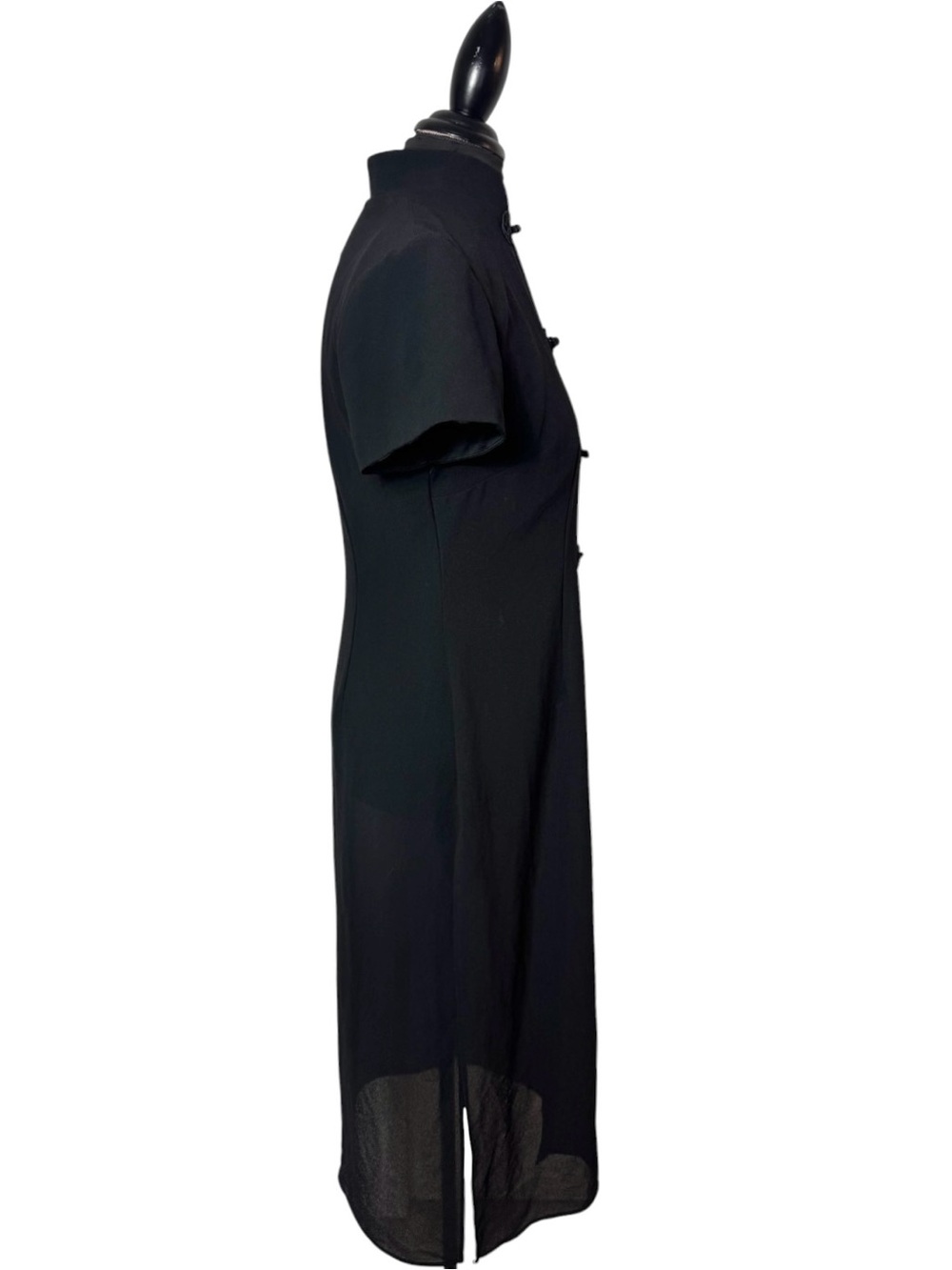 Sheri Martin Black Mandarin-Collar Tunic - Picture 6 of 16